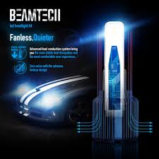 Beamtech H13 Led Headlight Bulbs Fanless Csp Y19 Chips 8000