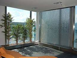 Indoor Glass Wall Water Fountain At