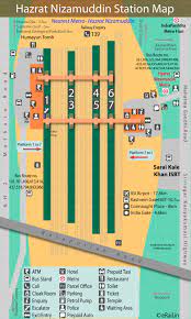 hazrat nizamuddin railway station map