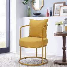 ottoman arm chair kanter yellow