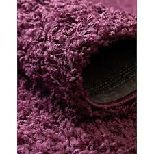 unique loom eggplant purple solid rug 10 x13