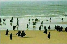 Image result for burkas on the beach