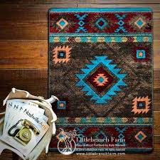 whiskey river area rug turquoise