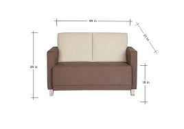 dark brown colour two seater sofa