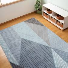 sense of place blue geometric carpet