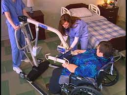 transferring a patient from wheelchair