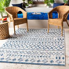 outdoor ikat moroccan area rug