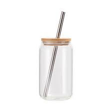 Straw And A Bamboo Lid