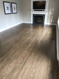 hardwood install red oak jacobean and