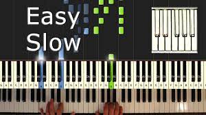 Yiruma - River Flows In You - SLOW - Piano Tutorial Easy - How to Play  (synthesia) - YouTube