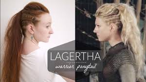 lagertha vikings warrior ponytail how
