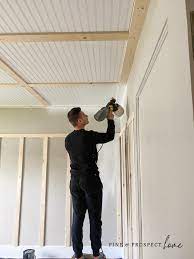 how to install a beadboard ceiling