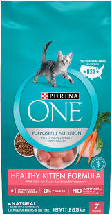 Purina One Healthy Kitten Formula Dry Cat Food 7 Lb Bag