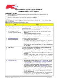 Check spelling or type a new query. New Supplier Information Checklist Kmart Supplier