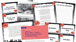 year 6 remembrance day resources pack