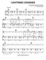Lightning Crashes By Live Digital Sheet Music For Piano Vocal Guitar Download Print Hx 292711 Sheet Music Plus