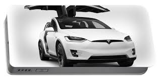 The site owner hides the web page description. White 2018 Tesla Model X Luxury Suv Electric Car With Open Falcon Wing Doors Portable Battery Charger For Sale By Awen Fine Art Prints