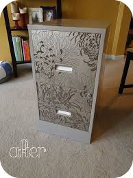 Filing Cabinet With Wallpaper On It