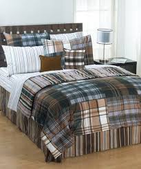 Gray Brown Bentley Plaid Comforter