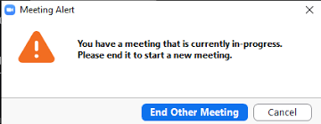 Click open zoom meeting when your browser prompts for it. You Have A Meeting That Is Currently In Progress Everytime I Want To Start Hosting Zoom Zoom