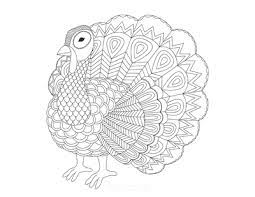 Happy turkey bird coloring page for kids and adults stock vector illustration. 70 Thanksgiving Coloring Pages For Kids Adults Free Printables