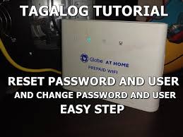 globe at home wifi reset user and
