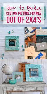 how to build custom picture frames out