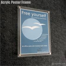 Crystal Clear Acrylic Poster Frame