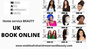 mobile afro hairdressers mobile makeup