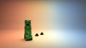 minecraft creeper with s wallpaper