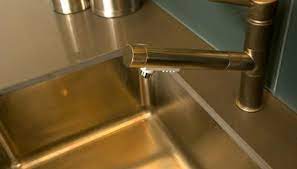 remove paint from stainless steel sinks