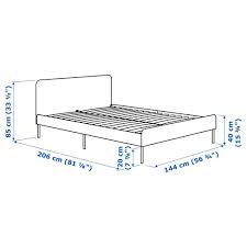 Slattum Upholstered Bed 140x200 Cm