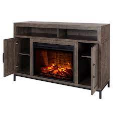 Pleasant Hearth Lawrence 48 In Electric Fireplace Rustic Grey 230 217 379