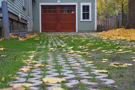 Grass Driveway With Grow Through Pavers