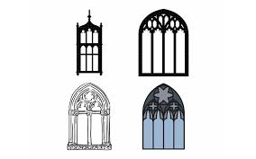 The cricut is a cool little cutting machine, aimed at the craft/scrapbooking market. Church Windows Svg Dxf Png Eps Cricut Silhouette Cut File By Crafteroks Thehungryjpeg Com