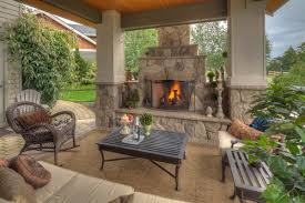 covered patios with fireplaces houzz