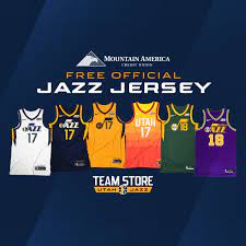 July 21, 2020 9:16 am. Utahjazz On Twitter Open A New Account Or Get Approved For A Loan With Mountain America Credit Union And You Ll Get A Free Official Utah Jazz Jersey From The Team Store To