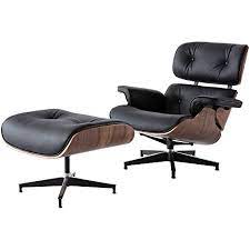 Regardless if you add it to your lounge as an extra seating option for guests or you place it in your. Waltsom Leather Recliner Chair With Ottoman Mid Century Lounge Chair With Genuine Leather And Durable Aluminium Base Modern Chaise Lounge Office Rosewood Black Amazon De Home Kitchen