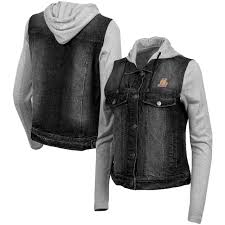 Nba la los angeles lakers varsity jacket, size xxl. Women S Antigua Black Los Angeles Lakers Swag Jean Bomber Jacket