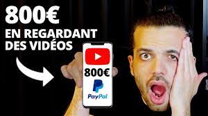 GAGNER 800€ EN REGARDANT DES VIDÉOS YOUTUBE (GRATUITEMENT) | ARGENT PAYPAL  FACILE - YouTube