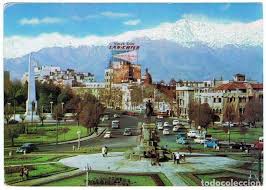 Plaza baquedano si trova a providencia. Postal Plaza Baquedano Cordillera De Los Andes Buy Old Postcards From America At Todocoleccion 119260223