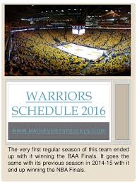 Visit espn to view the golden state warriors team schedule for the current and previous seasons. Warriors Game Schedule