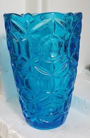 Blue Glass For Modern Decor Vintage