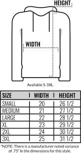 Size Chart Independent Trading Special Blend Full Zip