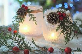 Zimowe lampiony ze słoika | W zeszłym roku robiłam z dziećmi oraz na  warsztatch świątecznych zimowe lampiony i efekt dekoracyjny jest przepiękny  niczym zaszronione mrozem słoiczki.... | By Moje Dzieci Kreatywnie |  Facebook