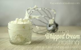 How to replace cool whip with homemade whipped cream. Whipped Cream Frosting Recipe The Prairie Homestead