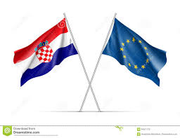 Meilleure élève des pays candidats, la croatie bénéficie du plus haut pib par habitant dans la région des balkans. Drapeaux De Ondulation De La Croatie Et D Union Europeenne Illustration De Vecteur Illustration Du Papier Carte 94021122