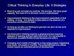 Developing Critical Thinking Skills Critical Thinking Course Introduction and Lesson  