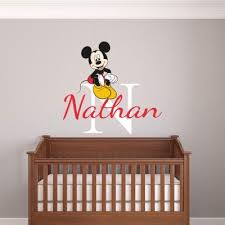 Personalised Name Minnie Mouse Wall Decal