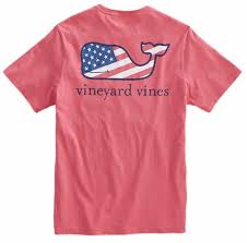 Bricktee Vineyard Vines Mens Patriot Whale Usa Short Sleeve Graphic Replica T Shirt 100